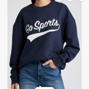 FP Movement by Free People Navy 'Go Sports' Crew Sweatshirt